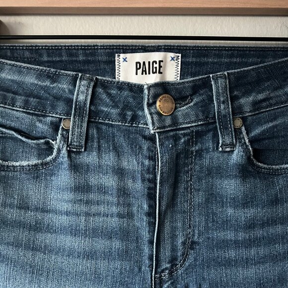 Paige Hoxton Slim Fit Jeans Medium Blue Wash Denim Size 26 Women’s - Picture 5 of 10